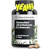 Mariendistel Artischocke Löwenzahn Komplex - 120 Kapseln - Hochdosiert mit 80% Silymarin - Ohne Magnesiumstearat, vegan und produziert in Deutschland