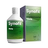 Synofit Grünlippmuschel Flüssig 400 ml - Für die Gelenkfunktion - 100% Reine Grünlippmuschel GLMax®, Bio-Curcumin Bio-CM100®, Ribes Nigrum, Natives Kollagen und Teufelskralle