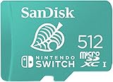 SanDisk microSDXC UHS-I Speicherkarte für Nintendo Switch 512 GB (U3, Class 10, 100 MB/s Übertragung, mehr Platz für Spiele)