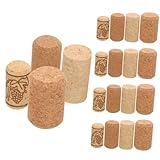 ULTECHNOVO 20 Stück Teiliges Konische Korkflaschenverschlüsse aus Flexiblem Naturkork Wiederverwendbar Leckage Geeignet für Wein Bier und Glasflaschen für Haushalt Bar und