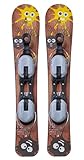 GPO Snowblade Mini Woody, Renn-Kurz-Ski inkl. GC-001-Bindung, 70 cm Länge, Big-Foot-Ski für Herren und Damen