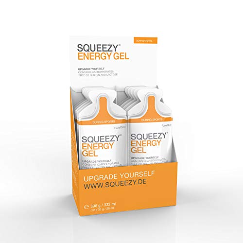 Squeezy Energy Gel Box, 12 Beutel à 33 g, Gemischte Geschmäcker