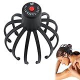 Head Massager Scalp, Kopfmassage Spinne, Octopus Elektrisches Kopfmassagegerät Zum Stressabbau, Massagegerät Massagespinne Elektrischer Kopfkrauler Kopfkratzer Für Entspannung