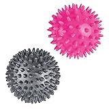 Igelball Massageball 2er Set,7cm verschiedenen Härtegraden noppenball,ball mit Noppen,für Rücken, Beine, Füße & Hände Muskelmassage