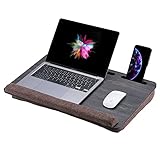 Vigo Wood Laptoptisch - Laptop Unterlage Ständer bis zu 17,3 Zoll - Kissen Tablett für Bequeme Arbeit im Bett oder auf dem Sofa - Nachhaltiges Knietablett für Homeoffice, Lernen und Entspannung