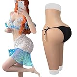 Tex-Eorey Silikon Riesiger Hintern Höschen Gefälschte Hüften Gepolstert Verbessern Shaper Shorts Realistische Sissy Höschen Gesäß für Crossdresser,Natrual(Basics),One Size