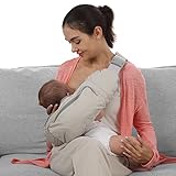 HUIMO Stillkissen Beige, Baby Krankenschwester Kissen zum Stillen, Ergonomisches Nursing Pillow für Mütter, 4-in-1-Weg tragbare Tragetasche zum Gehen Einkaufen Reisen