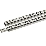 SOTECH Schubladenschienen 1 Paar (2 STÜCK) Teilauszug KT1-10-H17-L438-NF Kugelführung H: 17 / L: 438 mm