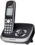 Panasonic KX-TG6521GB Schnurlostelefon mit Anrufbeantworter schwarz