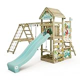 Disney's Vaiana Story Spielturm von Wickey - Klettergerüst, Kletterturm, Gartenspielgerät für Kinder - Outdoor Garten Spielplatz aus Holz mit Sandkasten