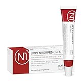 N1 Herpes Creme bei Lippenherpes mit Sofort-Effekt 4 g - INTENSIV-CREME - verhindert Bläschen, stoppt die Virenvermehrung - geöffnet 6 Monate haltbar
