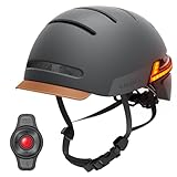 LIVALL BH51T Smart-Helm, Fahrradhelm mit LED-Leuchten vorne und hinten, Blinker-Rücklichtern, Bremswarnleuchten, SOS-Alarm, zertifizierte Bequeme Fahrradhelme für Männer, Frauen, Erwachsene