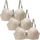 Pamqsen Bh Sexy Damen 3-teiliges Set Nahtlose BHS für Damen Bügelloser Büstenhalter Crop Top Weiche Sport-Tank-BHS Dessous Weste Damenunterwäsche BH Sexy Spitzen-BH Dessous Übergröße Korsagen Bustiers
