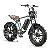 ENGWE E Bike Herren Elektrofahrräder-Ebike mit einem Akku/ 2 Akkus, E-Bike 20 * 4.0 Zoll Fette Reifen, Ebike Herren bis zu 75km/150km/90km/170km, Elektrofahrrad 7-Gang, M20/M1