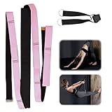 Yoga Stretching Strap, Aerial Yogatuch Hängematte Yoga Stretch Gurt Taille Rücken Bein Stretch Strap Yoga Tuch zum Aufhängen für Yoga Ballett Pilates Ballett, 1 Stück, Rosa