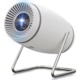 Doingdo Mini Projektor 4K Mini Beamer WiFi 6 und Bluetooth 5.4, Tragbarer Video Projektor, 130 Zoll Home Cinema Smart Projektor Kompatibel mit HDMI/TV Stick/USB / PS5 (L)