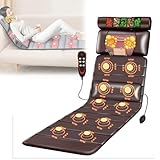 massage massage mattress pad mit wärme, 10 vibrierende knoten massagematte für den körper mit verstellbaren kissen, massagegerät vollkörper für Nacken und Rücken. learned extensively