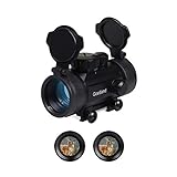 Goetland HD 30mm Reflexvisier Zielfernrohr Rot & Grün Punkt Sight mit Flip Up Objektivdeckel & Halterungen