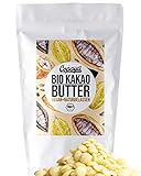Copaya Bio Roh Kakaobutter, Kakao Butter Chips (Wafers) vom Criollo Kakao aus ungerösteten Edelkakaobohnen vegan in Rohkostqualität (1000g)