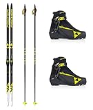 Fischer Langlaufski-Set LS Skate Skating Skier + Bindung + Schuhe + Stöcke (180)