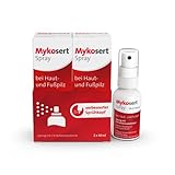 Mykosert Fußpilz Spray: Antimykotikum bei Hautpilz & Fußpilz, fungizid, mit Sertaconazol, 2 x 30 ml