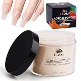 EBANKU Nude Acrylpulver, 120 g/4,23 Unzen Acrylpulver Professionelles Acrylnagelpulver mit großer Kapazität für Nagelacrylverlängerung, Nagelschnitzen, langlebig, keine Nagellampe erforderlich