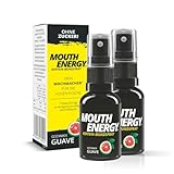 MOUTH ENERGY Koffein-Mundspray Guave 2er-Set | Dein Wachmacher für die Hosentasche - Energy Drinks, Koffein-Tabletten & Pulver war gestern | Mit Vitamin B12 & Taurin [zuckerfrei]