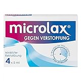 Microlax - Schnelles und sehr gut verträgliches Abführmittel bei Verstopfung – für Kinder und Erwachsene - 4 x 5ml