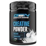 Creatin Pulver - 1kg / 1000 g - Reines Creatin Monohydrat - Optimale Löslichkeit - Vegan - Ohne Zusätze - Pure Powder - German Elite Nutrition