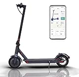 Elektro Scooter 20 Km/h 350W, 30 Km Lange Reichweite, Faltbarer Elektroroller mit App inkl Sperr und Cruise-Modus, 8,5 Zoll Wabenreifen E Roller für Erwachsene bis 100kg (Schwarz)