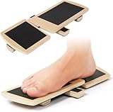 290 * 110 * 15MM Fußtrainer Holz, Fusstrainer Board, Einbeiniges Balance Board, Blackboard Fußtrainer, Knöchel Fußtrainer Holz, Fußtrainer Balance, für Knöcheldehnung Haltungskorrektur