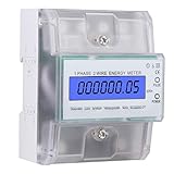 Einphase DIN Rail Electric Meter LCD transparente Abdeckung für die Heimnutzung