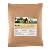 Makana MSM (Methylsulfonylmethan) Pulver für Pferde, 99,9% rein und ohne Zusätze, 1000 g Beutel