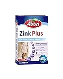 Abtei Zink Plus - spezielle Nährstoffkombination für gesunde Haut, kräftiges Haar und feste Nägel - mit Biotin und Folsäure - 1 x 32 Kapseln , 32 Stück (1er Pack)