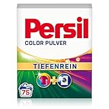 Persil Color Pulver Tiefenrein Waschmittel (75 Waschladungen), Colorwaschmittel für reine Wäsche und hygienische Frische für die Maschine, effektiv von 20 °C bis 60 °C