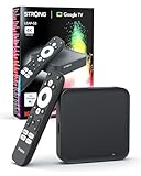 STRONG LEAP-S3 | Google TV-Box mit Android 11 | 4K UHD-Auflösung | Bluetooth-Sprachfernbedienung und Google Assistant | Chromecast | Google Play Store | Neflix | Prime Video | Disney+ UVM.