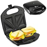 Extralink Sandwichmaker, Toaster Sandwichtoaster 750W - Sandwichtoaster mit Rutschfesten Füßen, Isoliertem Griff, Kontrollleuchten, Antihaftbeschichtung, leicht zu reinigen, dreieckige Toast