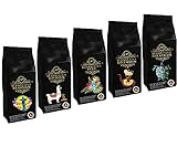 Länderkaffee Probierpaket 'Südamerika' 5 x 500g Spitzenkaffees aus Brasilien, Bolivien, Peru, Kolumbien, Galapagos 2500 Gramm Gemahlen