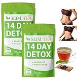 14 Tage Detox Tee Zum Abnehmen Und Entwässerung, Diet Slim Abnehmen, 14 Beutel Fatburner Tee, Sanfte Entgiftung Und Reinigung, Gewichtsreduktion Abbau Bauchfett