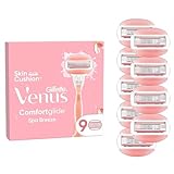 Gillette Venus Comfortglide Spa Breeze Rasierklingen Damen, 9 Ersatzklingen für Damenrasierer mit 3-fach Klinge