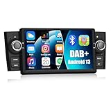 CAMECHO 7 Zoll Android 13 Unterstützt DAB+ Navi Autoradio für FIAT Punto 05-09/Linea 07-11, 2Din [1+32GB] HD Touchscreen Bluetooth Radio mit GPS WiFi FM/RDS Mirror Link EQ Ton +Rückfahrkamera Canbus