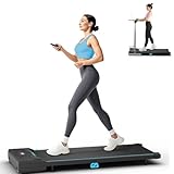 Laufbänder unter dem Schreibtisch Walking Pad mit Fernbedienung und LED-Display, kompakte Laufmaschine für Zuhause/Büro Jogging