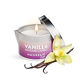 AMORELIE Care – Romantische Massagekerze Vanille für Paare (50ml)