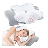DONAMA Memory Foam Kissen ergonomisches Nackenkissen Kopfkissen Seitenschläferkissen für Seiten, Rücken & Bauchschläfer