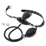 Knebel Mund Groß Aufpumpbar Bullet BDSM Knebel Sex SM Frau für Bondage Penisknebel Sm Mundknebel für Frauen Aufblasbarer Mundspreizer Fesseln Self Bondage Bdsms Spielzeug Extrem für Frauen Männer