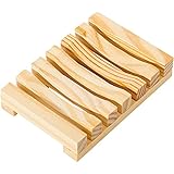 Urbanstrive umweltfreundliche Seifenschale aus natürlichem Holz, Seifenhalter für Badezimmer, biologisch abbaubar, kein Abfall, ohne Plastik, Holzfarben