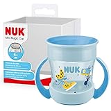 NUK Mini Magic Cup Trinklernbecher | auslaufsicherer 360°-Trinkrand | ab 6 Monaten | praktische Griffe | BPA-frei | 160 ml | blauer Marienkäfer
