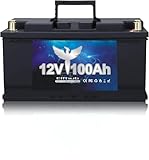 Elfhub 12V 100Ah LiFePO4 PLUS Lithiumbatterie mit USB Anschluss, Deep Cycle Batterie mit Verbessertem 100A BMS, Max. 1280W Energie, bis zu 15000 Zyklen für Wohnmobil, Solar, Trolling-Motor und Camping