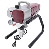 1800W 220V Airless Wall Paint Sprayer Tragbar Hochdruck-Farbspritzgerät Manometer Druckregler und Rücklaufventil Innen- und Außenwandsprühen, Decklackspritzen