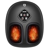 COMFIER Fußmassagegerät, Shiatsu Fussmassage mit Wärmefunktion, Kneten, Rollen und Luftkompression, für Plantarfasziitis und Schmerzlinderung, Geschenke für Männer Frauen
